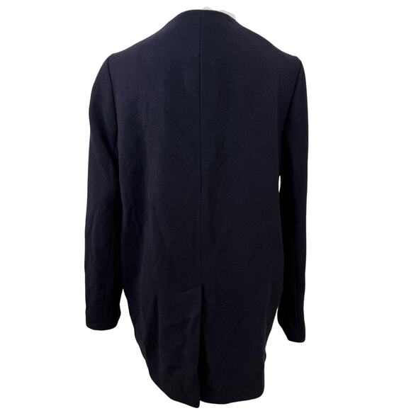 Sessun Azumi Women's Black Wool Collarless Coat Jacket Size Small - Picture 6 of 8